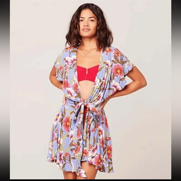 L*Space Floral Mini Dress – NWT Sunshine Fields Lost in Ibiza XS 125$ - Picture 4 of 10